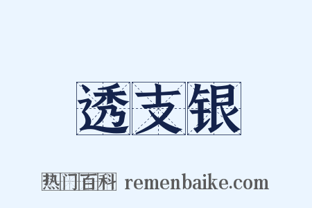 透支银是什么意思的图片